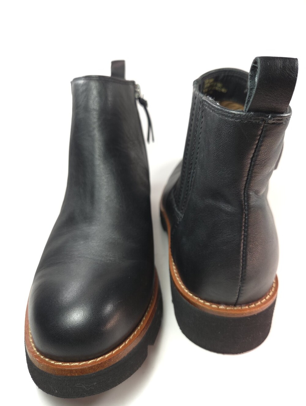 Söfft Paige Black Waterproof Leather Chelsea Boot w/ Lug Sole Sz 8.5 - Picture 8 of 16